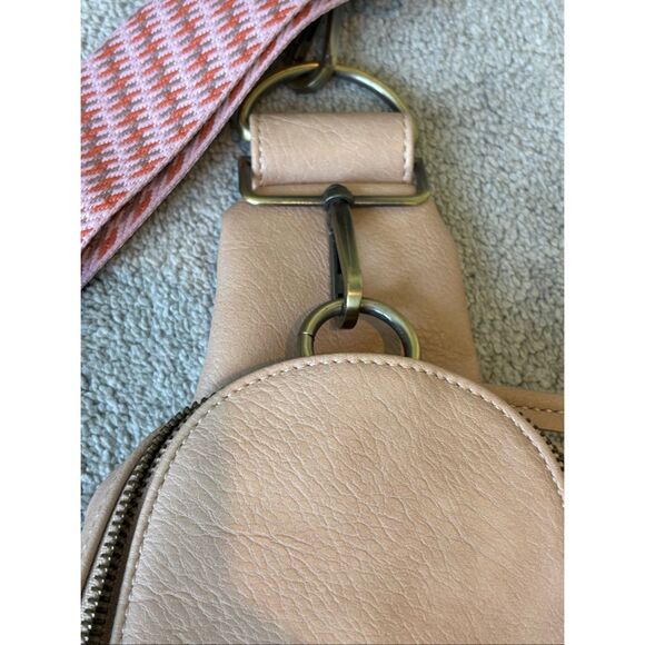 NWOT Anthropologie liberty crossbody sling bag in rose, $85 - Picture 5 of 8